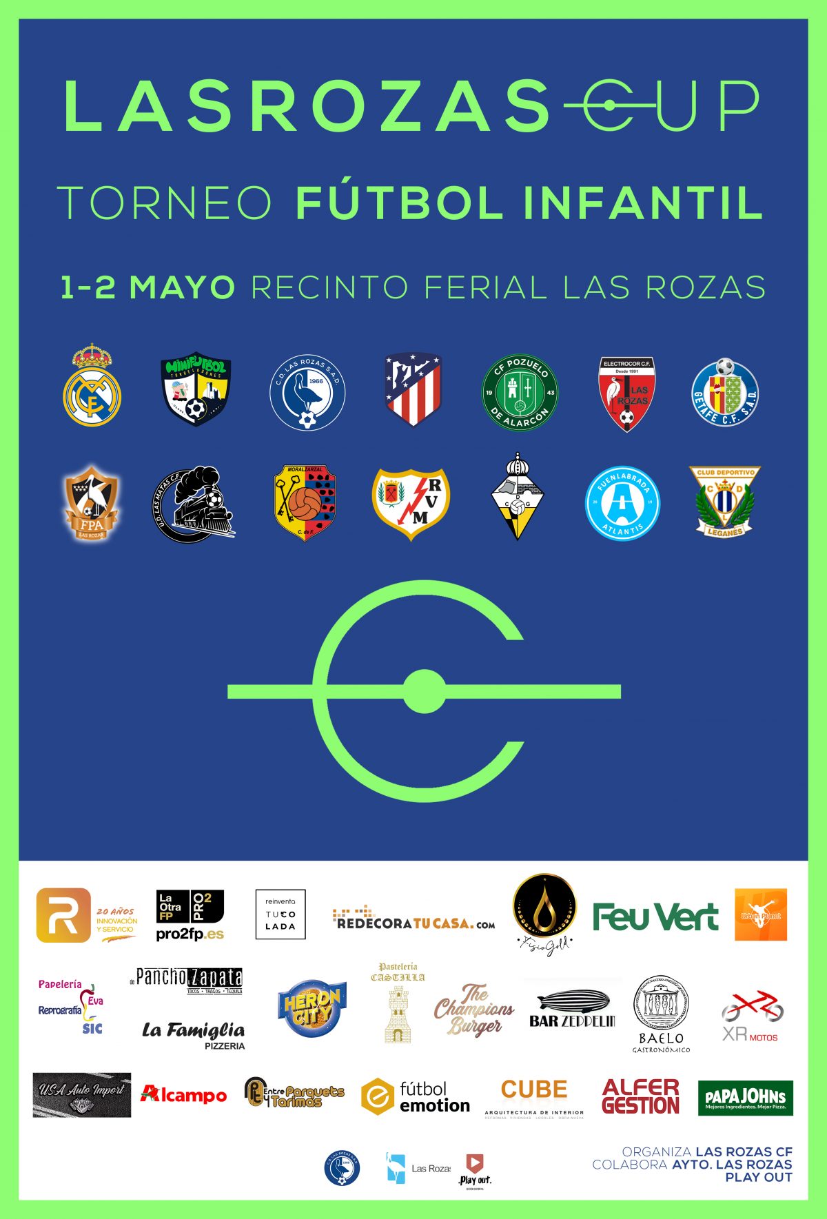 Las Rozas CUP 2024 – Torneo Futbol Infantil – 1 y 2 de mayo – Recinto Ferial